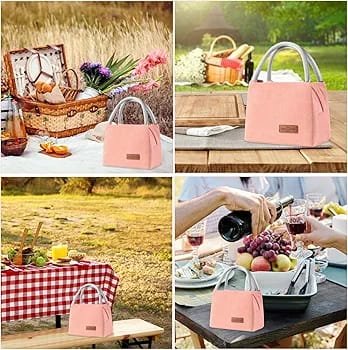 WALSON Insulated Lunch Bag  Leakproof Thermal Tiffin Tote for Men Women  Kids