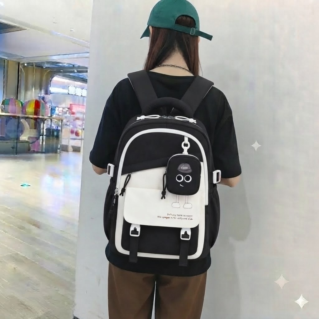 WALSON 30L Korean Laptop Backpack for Men  Women  Fits 17-Inch Laptop  Lightweight Water-Resistant Backpack for School College Office  Travel