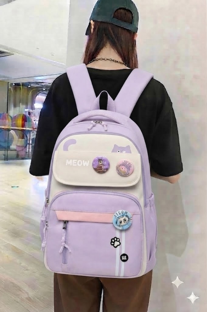 WALSON 30L Korean Laptop Backpack for Men Women Fits 17-Inch Laptop Lightweight Water-Resistant Backpack for School College Office Travel