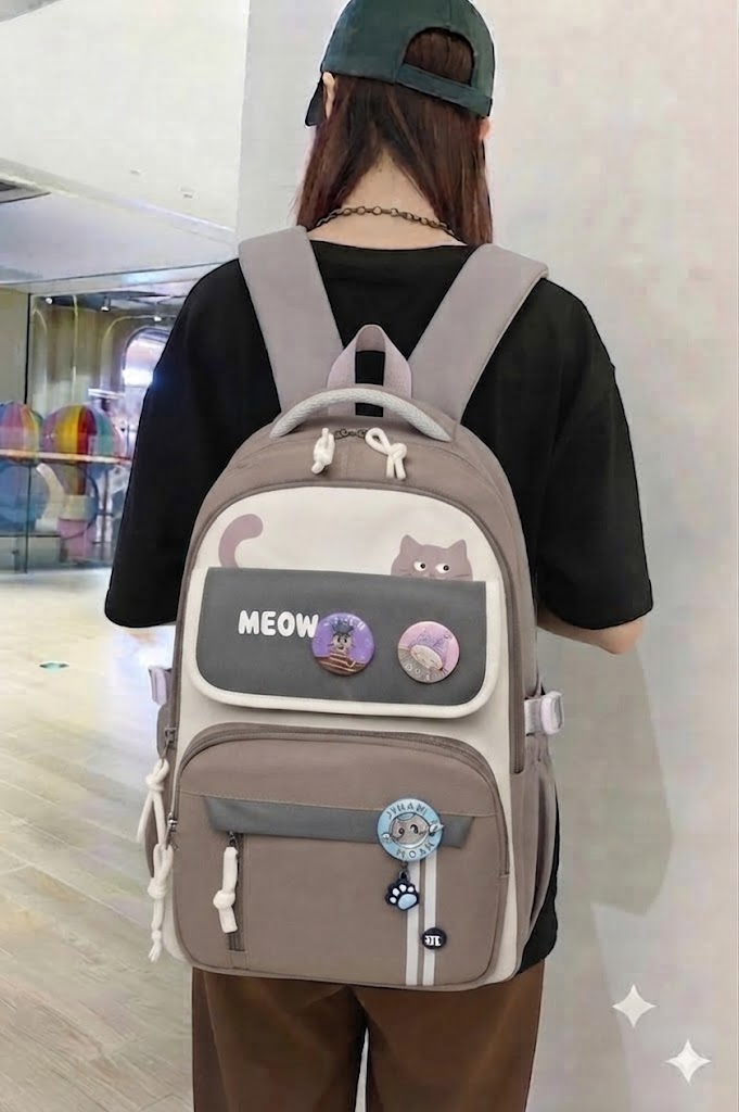 WALSON 30L Korean Laptop Backpack for Men  Women  Fits 17-Inch Laptop  Lightweight Water-Resistant Backpack for School College Office  Travel