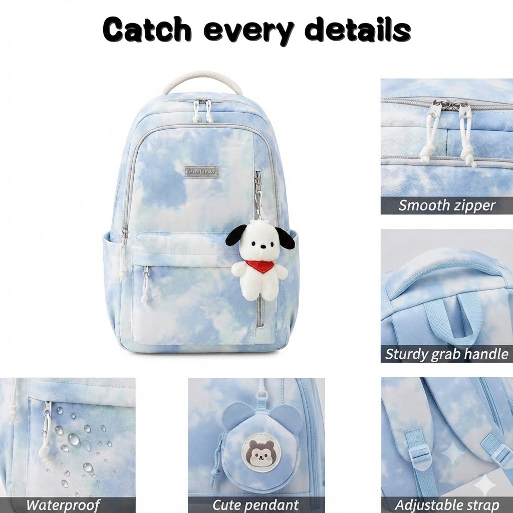 WALSON 30L Laptop Backpack for Men  Women  Fits 17 Inch Laptop  Water-Resistant School College Office  Travel Bag
