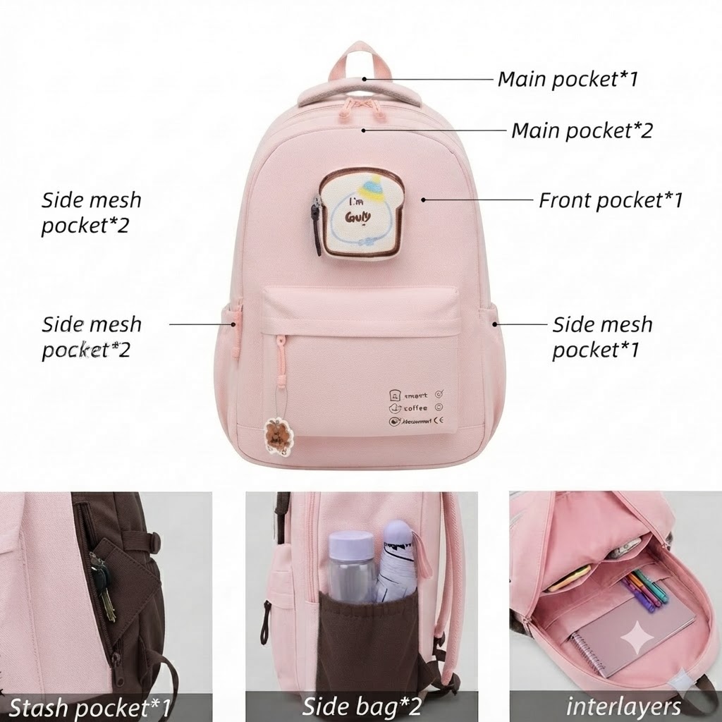 WALSON 30L Laptop Backpack for Men  Women  Fits 17 Inch Laptop  Water-Resistant School College Office  Travel Bag