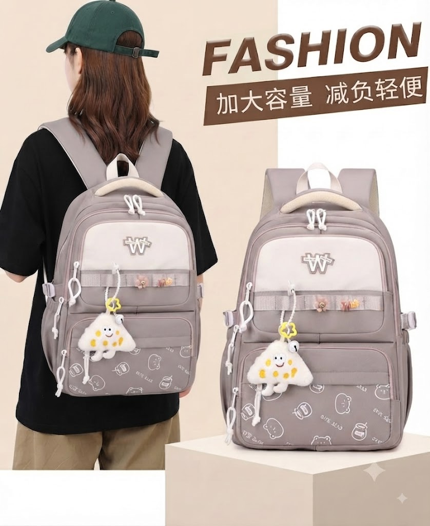 WALSON 30L Korean Laptop Backpack for Men Women Fits 17-Inch Laptop Lightweight Water-Resistant Backpack for School College Office Travel