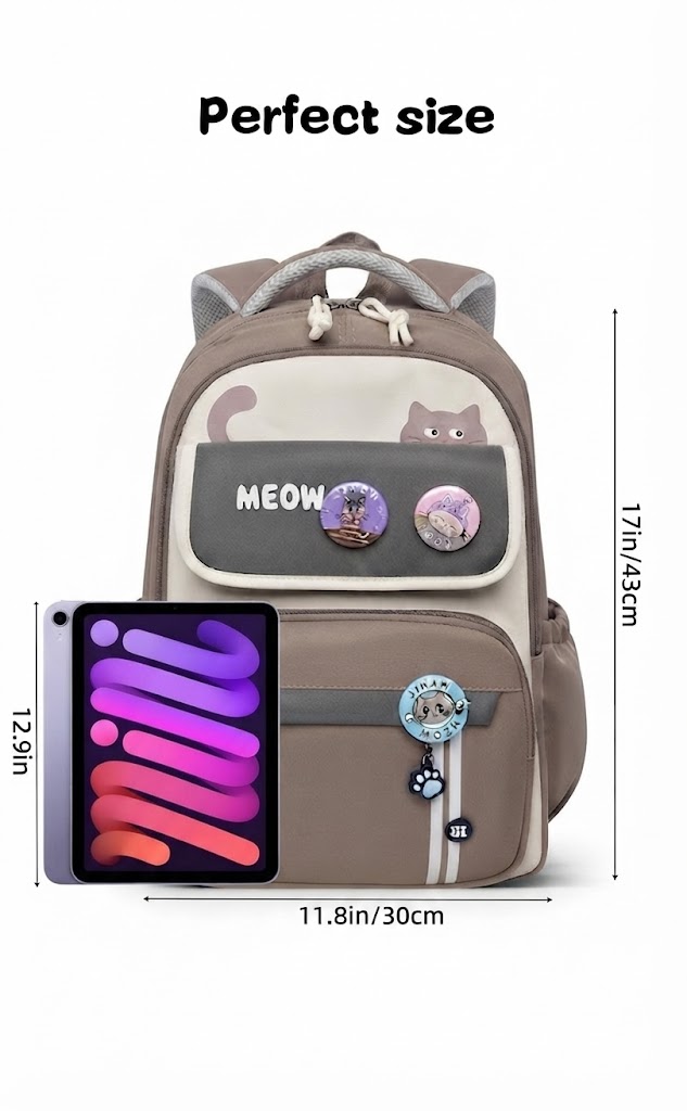 WALSON 30L Korean Laptop Backpack for Men  Women  Fits 17-Inch Laptop  Lightweight Water-Resistant Backpack for School College Office  Travel