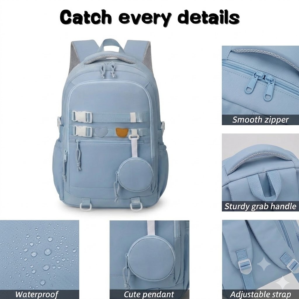 WALSON 30L Laptop Backpack for Men Women Fits 17 Inch Laptop Water-Resistant School College Office Travel Bag