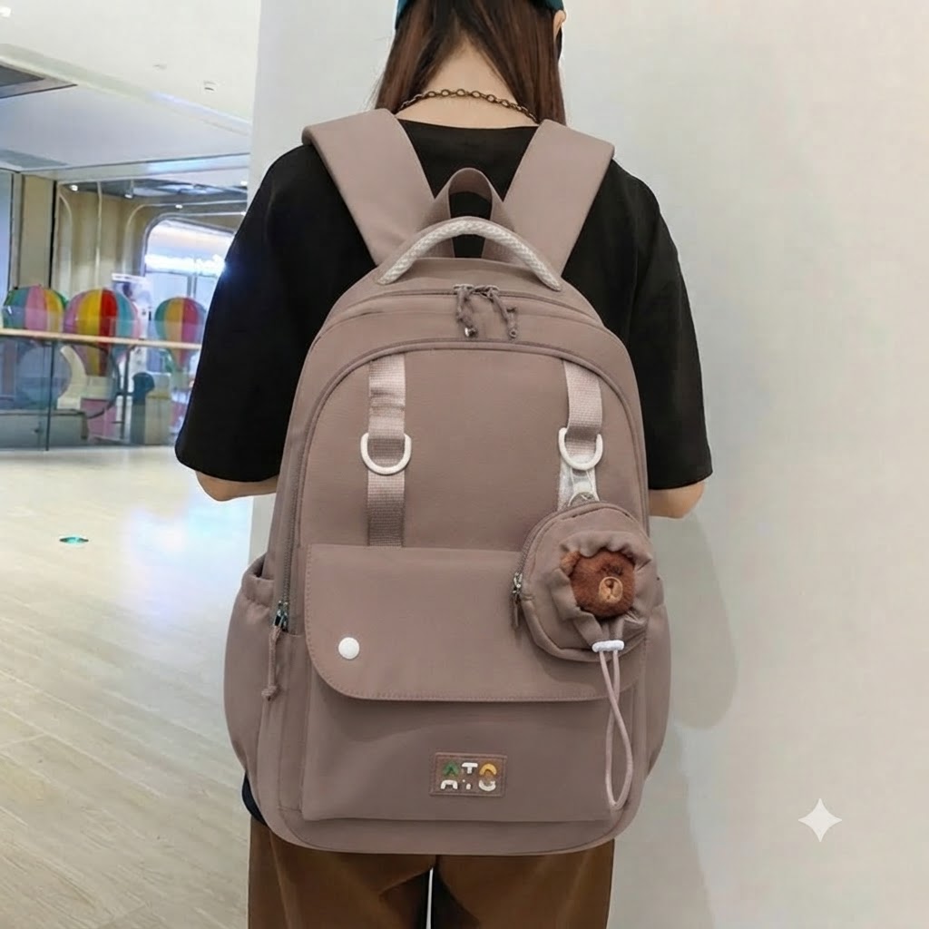 WALSON 30L Korean Laptop Backpack for Men  Women  Fits 17-Inch Laptop  Lightweight Water-Resistant Backpack for School College Office  Travel