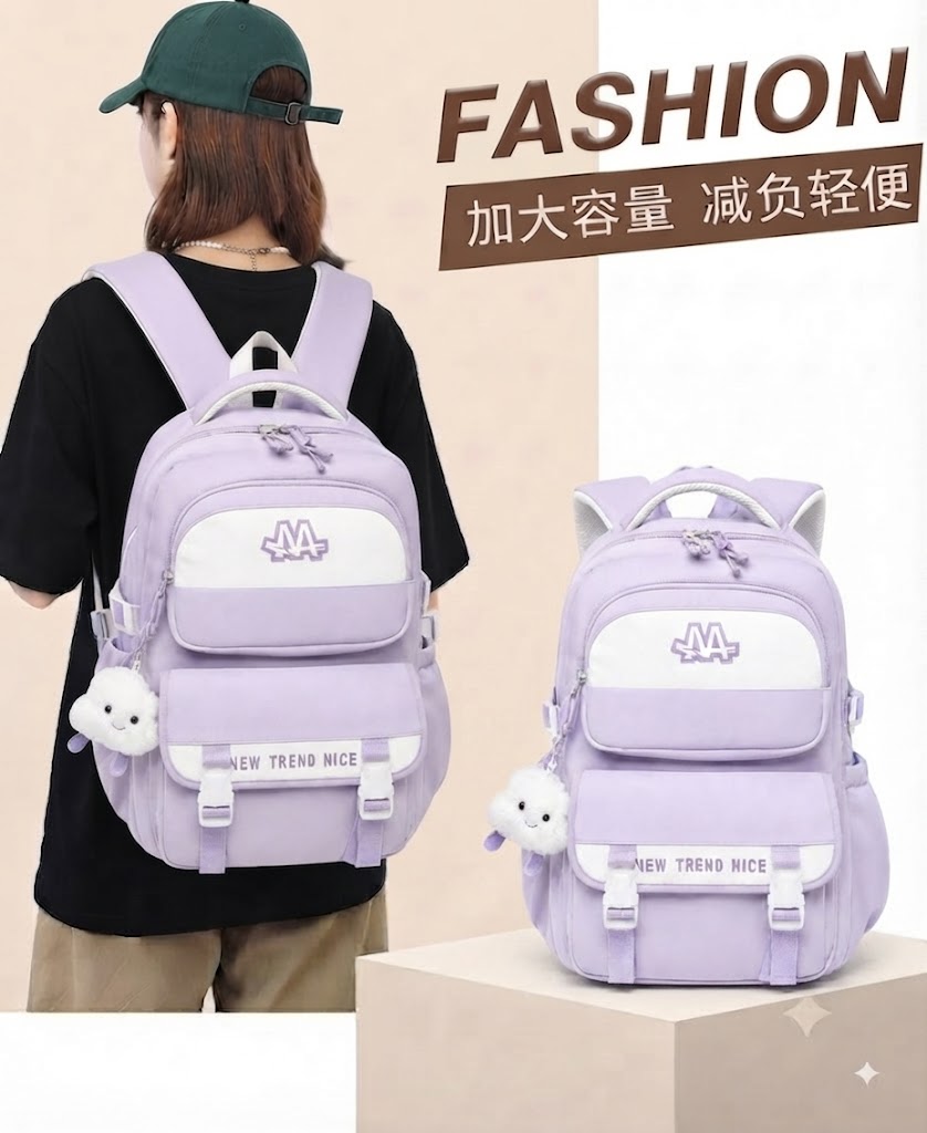WALSON 30L Korean Laptop Backpack for Men  Women  Fits 17-Inch Laptop  Lightweight Water-Resistant Backpack for School College Office  Travel