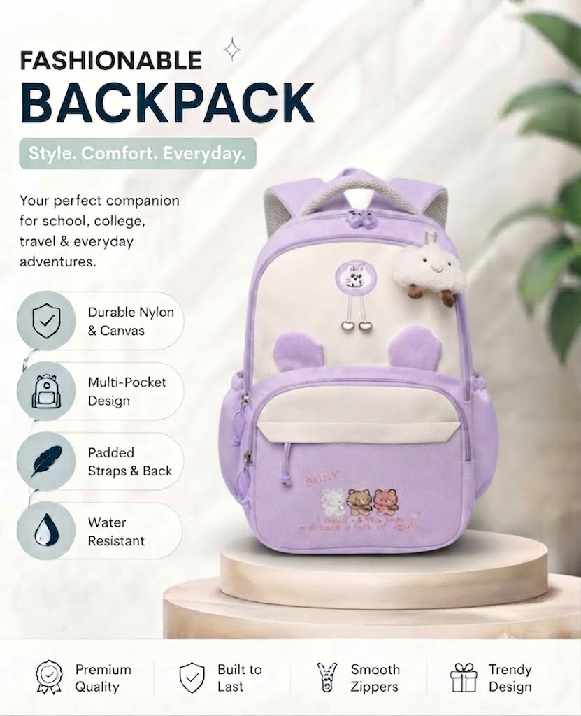 WALSON 30L Korean Laptop Backpack for Men Women Fits 17-Inch Laptop Lightweight Water-Resistant Backpack for School College Office Travel