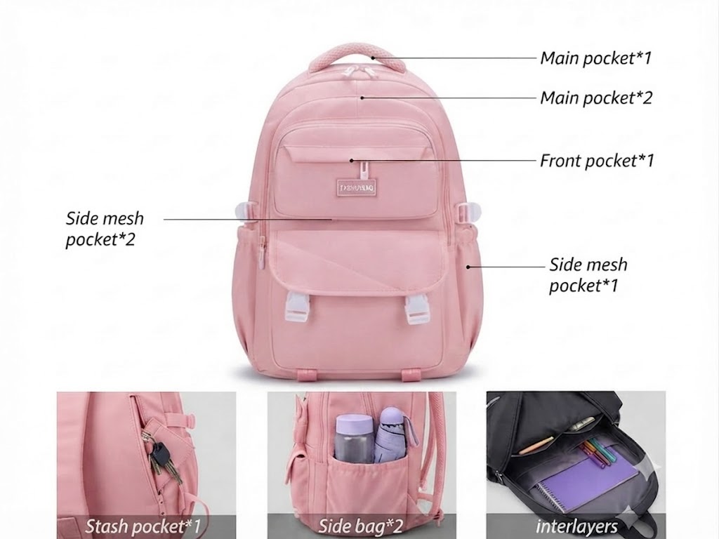 WALSON 30L Laptop Backpack for Men Women Fits 17 Inch Laptop Water-Resistant School College Office Travel Bag