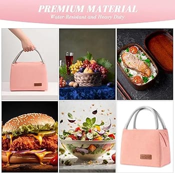 WALSON Insulated Lunch Bag Leakproof Thermal Tiffin Tote for Men Women Kids
