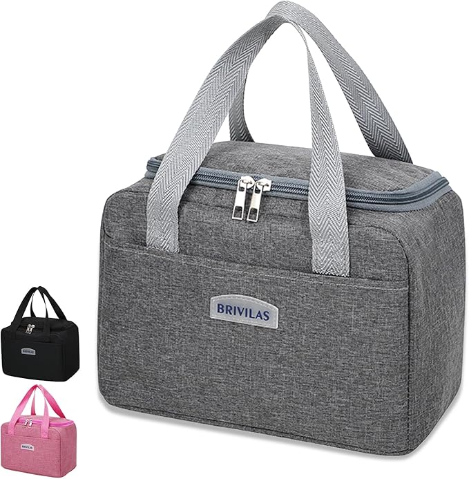 WALSON Insulated Lunch Bag Leakproof Thermal Tiffin Tote for Men Women Kids