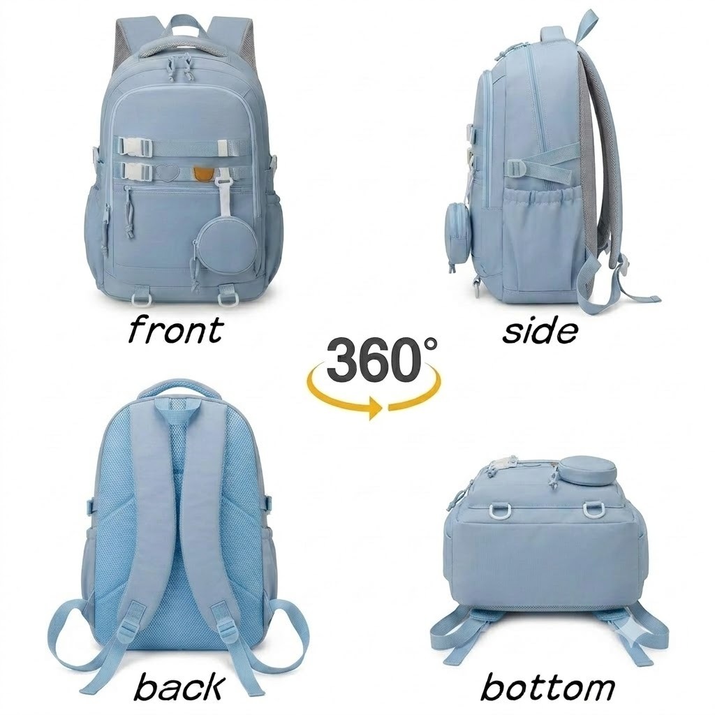 WALSON 30L Laptop Backpack for Men  Women  Fits 17 Inch Laptop  Water-Resistant School College Office  Travel Bag