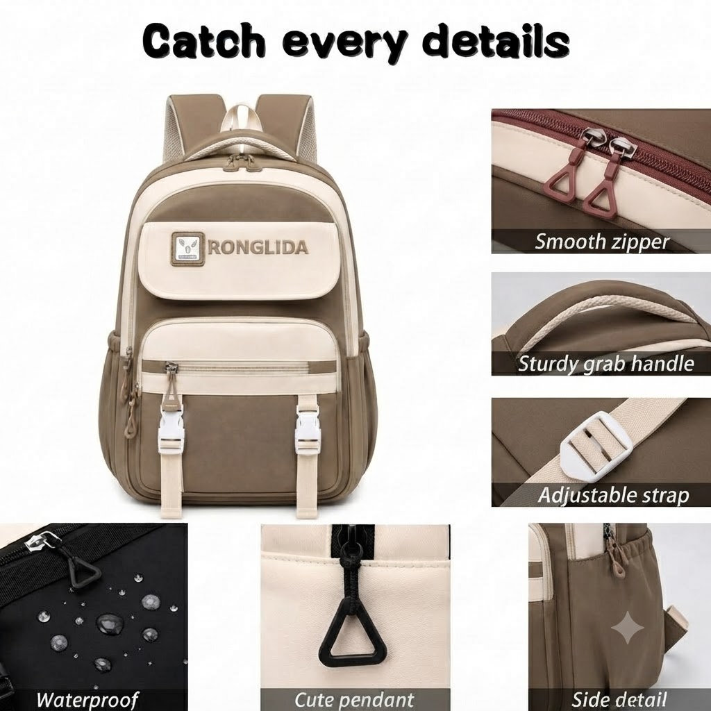 WALSON 30L Laptop Backpack for Men  Women  Fits 17 Inch Laptop  Water-Resistant School College Office  Travel Bag