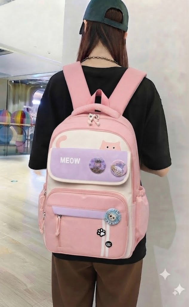 WALSON 30L Korean Laptop Backpack for Men  Women  Fits 17-Inch Laptop  Lightweight Water-Resistant Backpack for School College Office  Travel