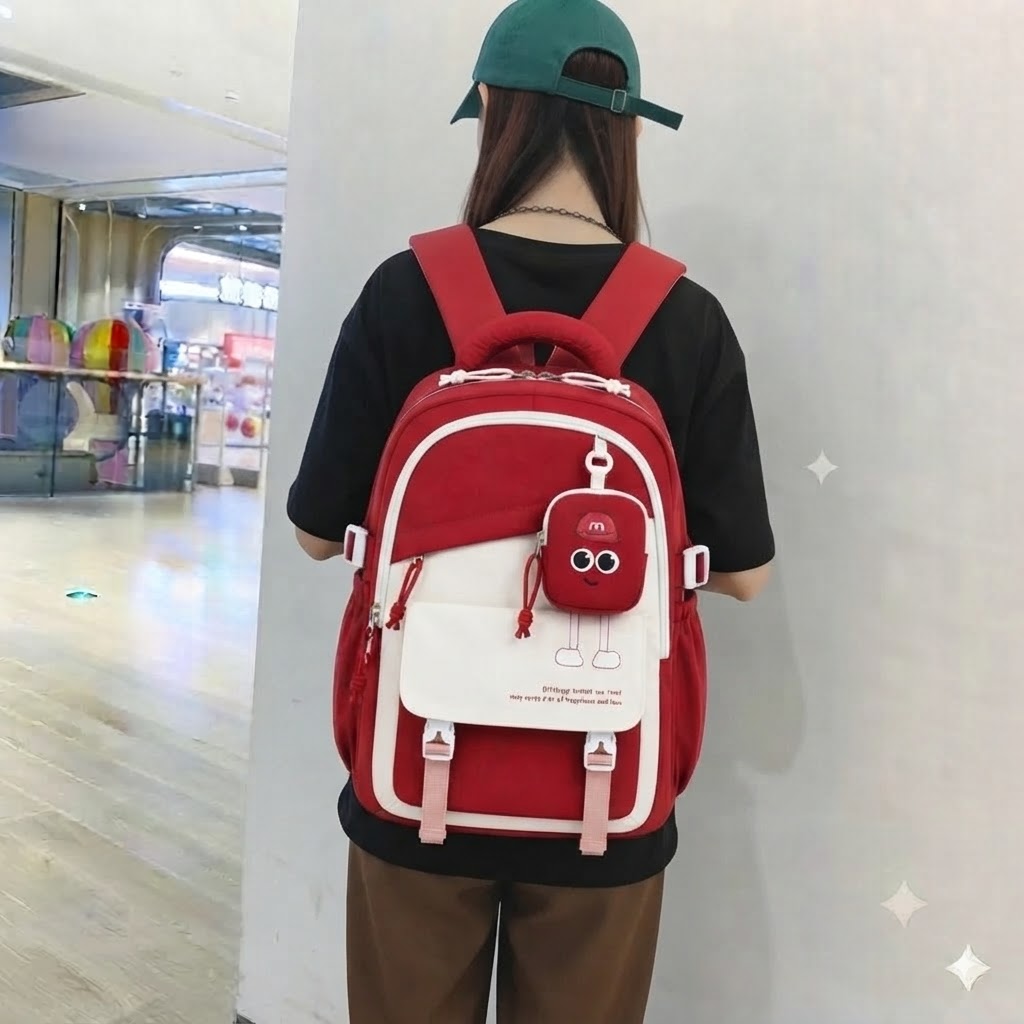 WALSON 30L Korean Laptop Backpack for Men  Women  Fits 17-Inch Laptop  Lightweight Water-Resistant Backpack for School College Office  Travel