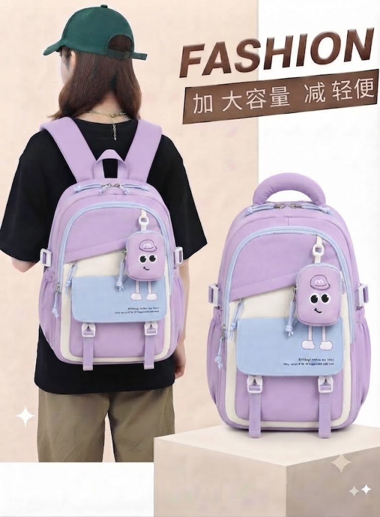 WALSON 30L Korean Laptop Backpack for Men Women Fits 17-Inch Laptop Lightweight Water-Resistant Backpack for School College Office Travel