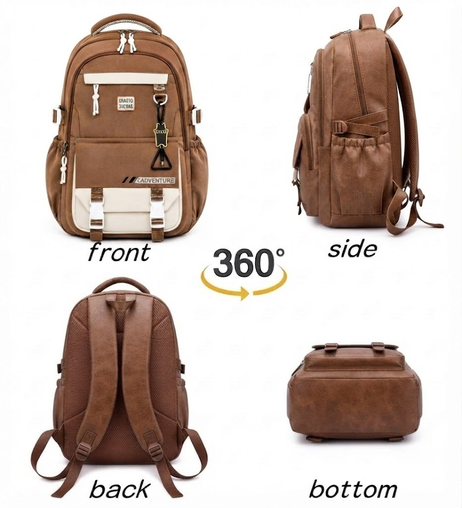 WALSON 30L Korean Laptop Backpack for Men  Women  Fits 17-Inch Laptop  Lightweight Water-Resistant Backpack for School College Office  Travel