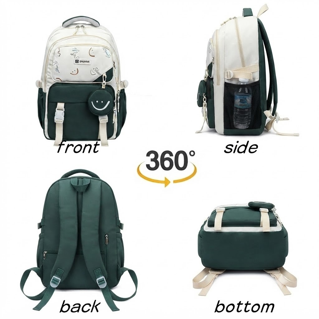 WALSON 30L Laptop Bag for Men  Women  Stylish Water-Resistant Backpack for School College Office  Travel  Fits 17-Inch Laptop