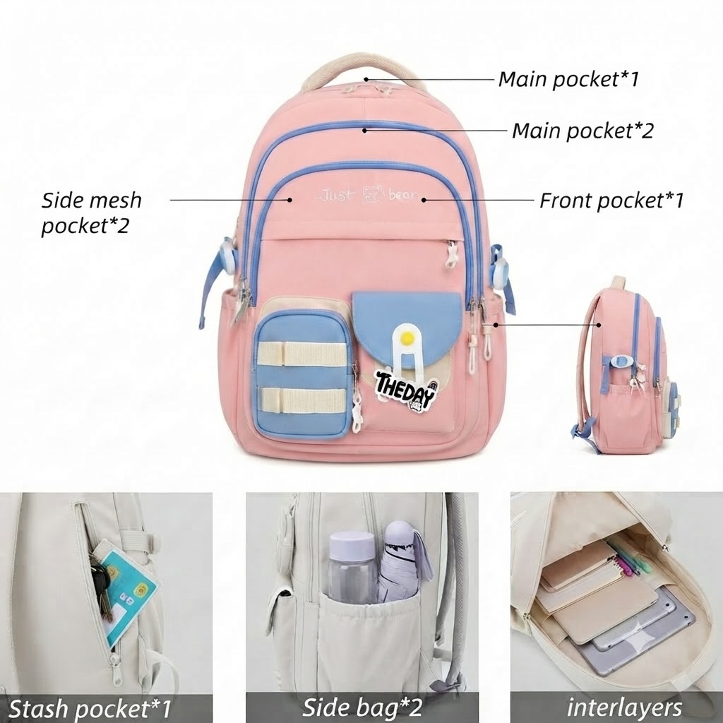 WALSON 30L Laptop Backpack for Men Women Fits 17 Inch Laptop Water-Resistant School College Office Travel Bag