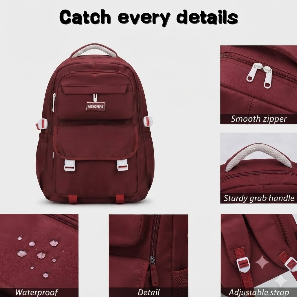 WALSON 30L Laptop Backpack for Men Women Fits 17 Inch Laptop Water-Resistant School College Office Travel Bag