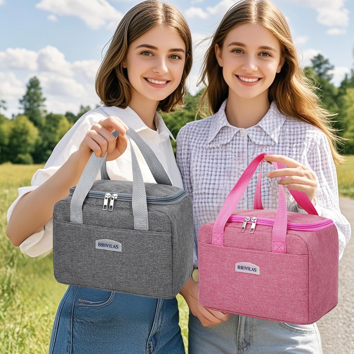 WALSON Insulated Lunch Bag Leakproof Thermal Tiffin Tote for Men Women Kids