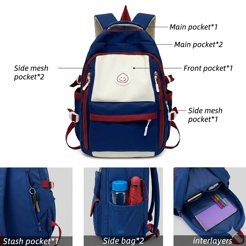 WALSON 30L Laptop Backpack for Men  Women  Fits 17 Inch Laptop  Water-Resistant School College Office  Travel Bag