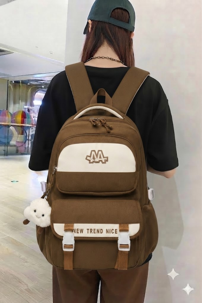 WALSON 30L Korean Laptop Backpack for Men  Women  Fits 17-Inch Laptop  Lightweight Water-Resistant Backpack for School College Office  Travel
