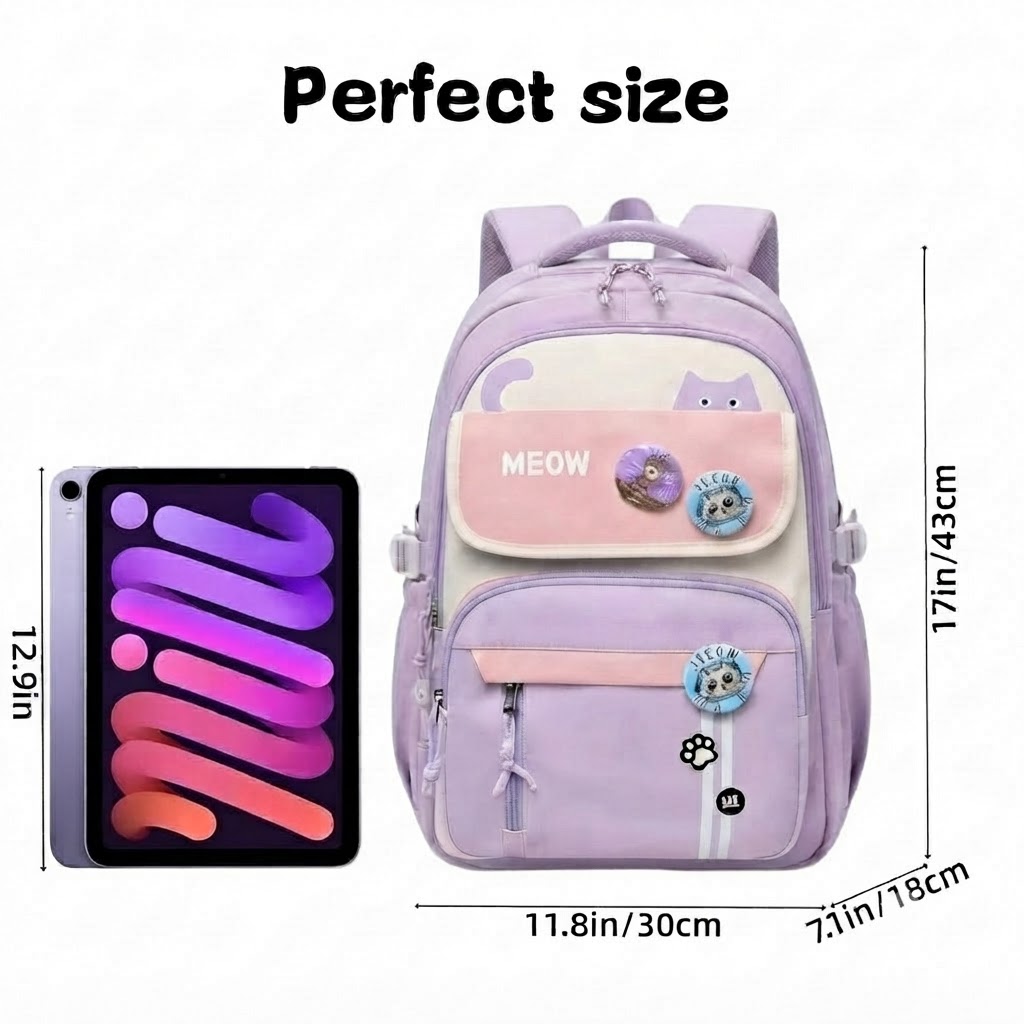 WALSON 30L Korean Laptop Backpack for Men  Women  Fits 17-Inch Laptop  Lightweight Water-Resistant Backpack for School College Office  Travel