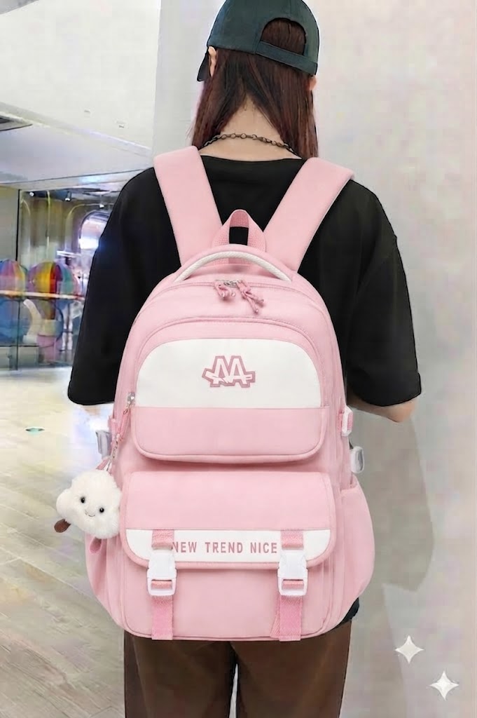 WALSON 30L Korean Laptop Backpack for Men  Women  Fits 17-Inch Laptop  Lightweight Water-Resistant Backpack for School College Office  Travel