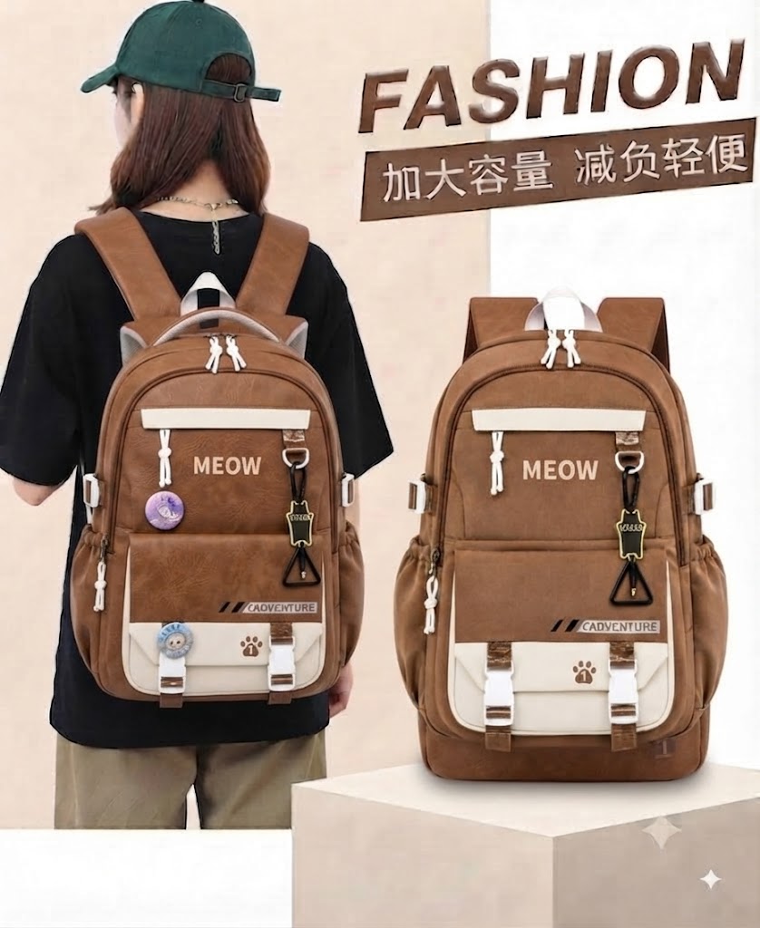 WALSON 30L Korean Laptop Backpack for Men  Women  Fits 17-Inch Laptop  Lightweight Water-Resistant Backpack for School College Office  Travel