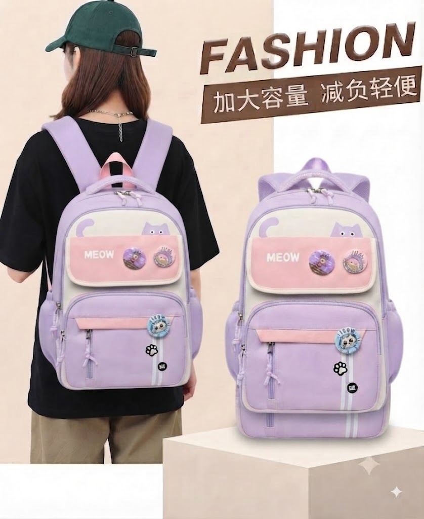 WALSON 30L Korean Laptop Backpack for Men Women Fits 17-Inch Laptop Lightweight Water-Resistant Backpack for School College Office Travel