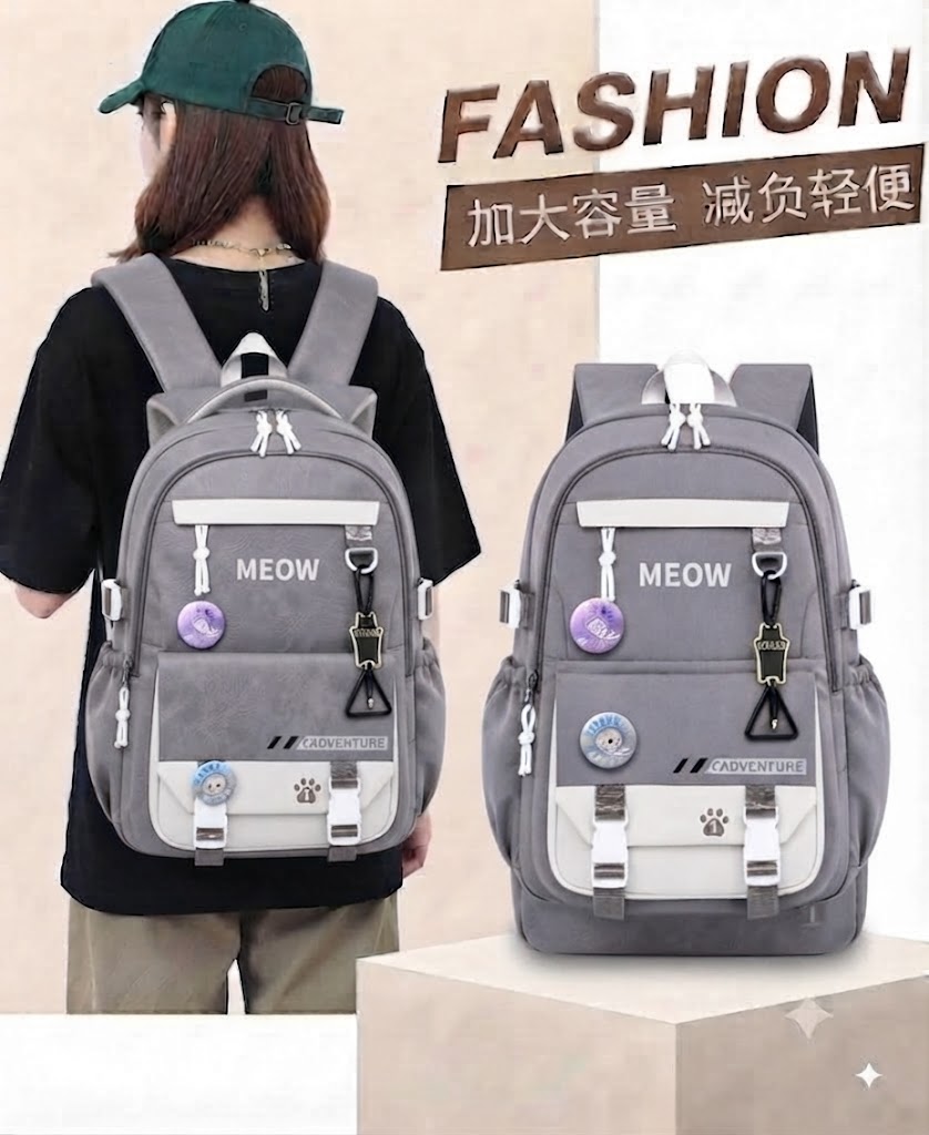 WALSON 30L Korean Laptop Backpack for Men  Women  Fits 17-Inch Laptop  Lightweight Water-Resistant Backpack for School College Office  Travel