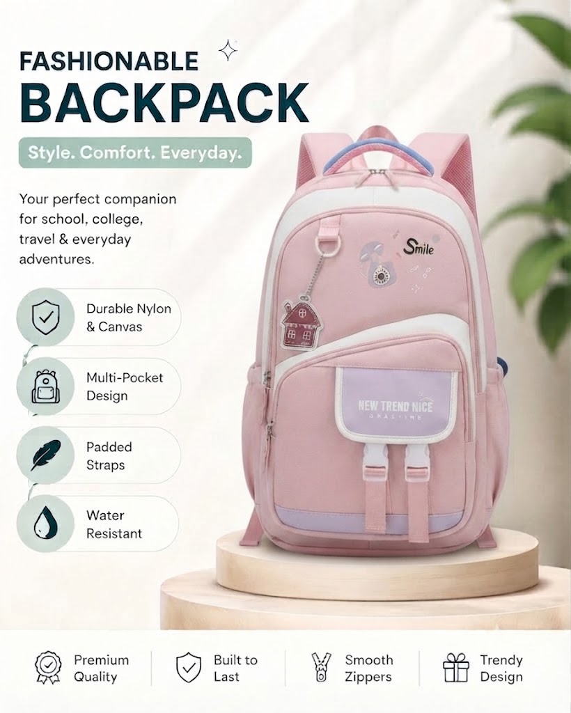 WALSON 30L Korean Laptop Backpack for Men  Women  Fits 17-Inch Laptop  Lightweight Water-Resistant Backpack for School College Office  Travel