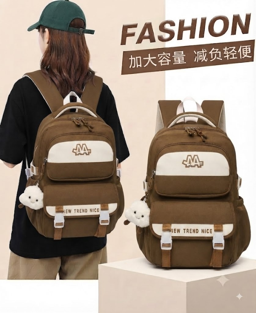 WALSON 30L Korean Laptop Backpack for Men  Women  Fits 17-Inch Laptop  Lightweight Water-Resistant Backpack for School College Office  Travel