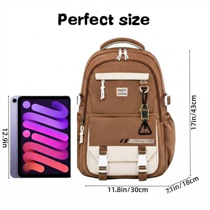 WALSON 30L Korean Laptop Backpack for Men  Women  Fits 17-Inch Laptop  Lightweight Water-Resistant Backpack for School College Office  Travel