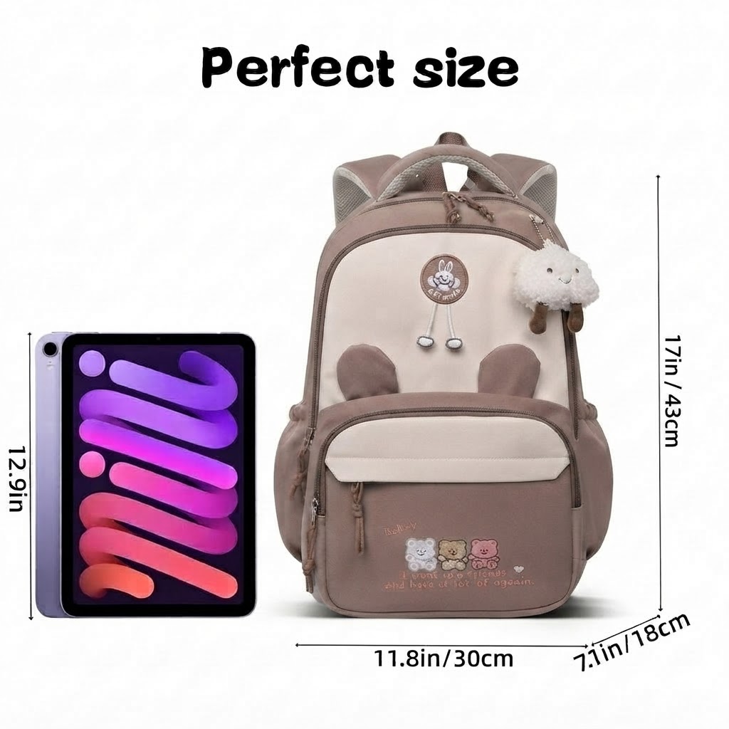 WALSON 30L Korean Laptop Backpack for Men Women Fits 17-Inch Laptop Lightweight Water-Resistant Backpack for School College Office Travel