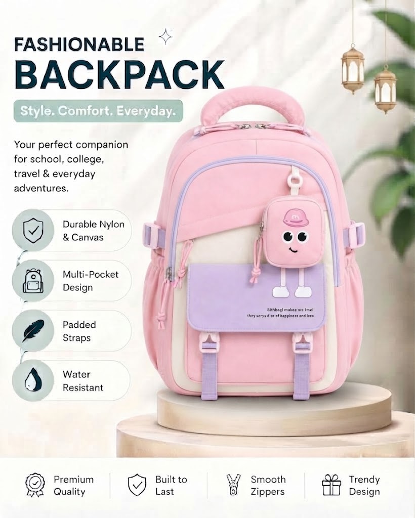 WALSON 30L Korean Laptop Backpack for Men  Women  Fits 17-Inch Laptop  Lightweight Water-Resistant Backpack for School College Office  Travel