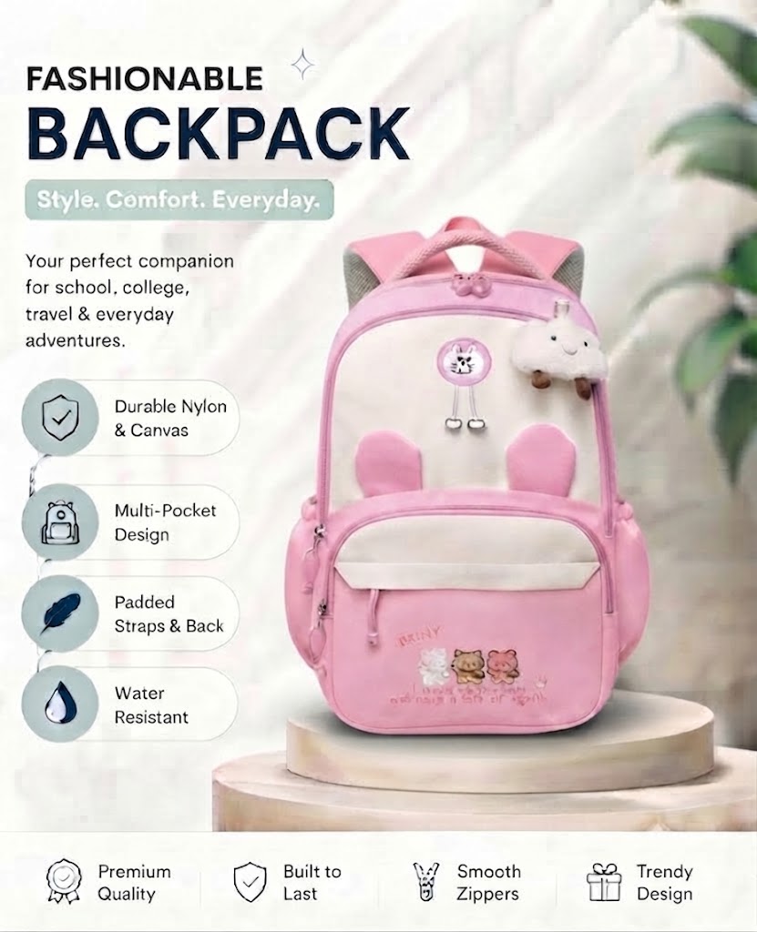 WALSON 30L Korean Laptop Backpack for Men  Women  Fits 17-Inch Laptop  Lightweight Water-Resistant Backpack for School College Office  Travel