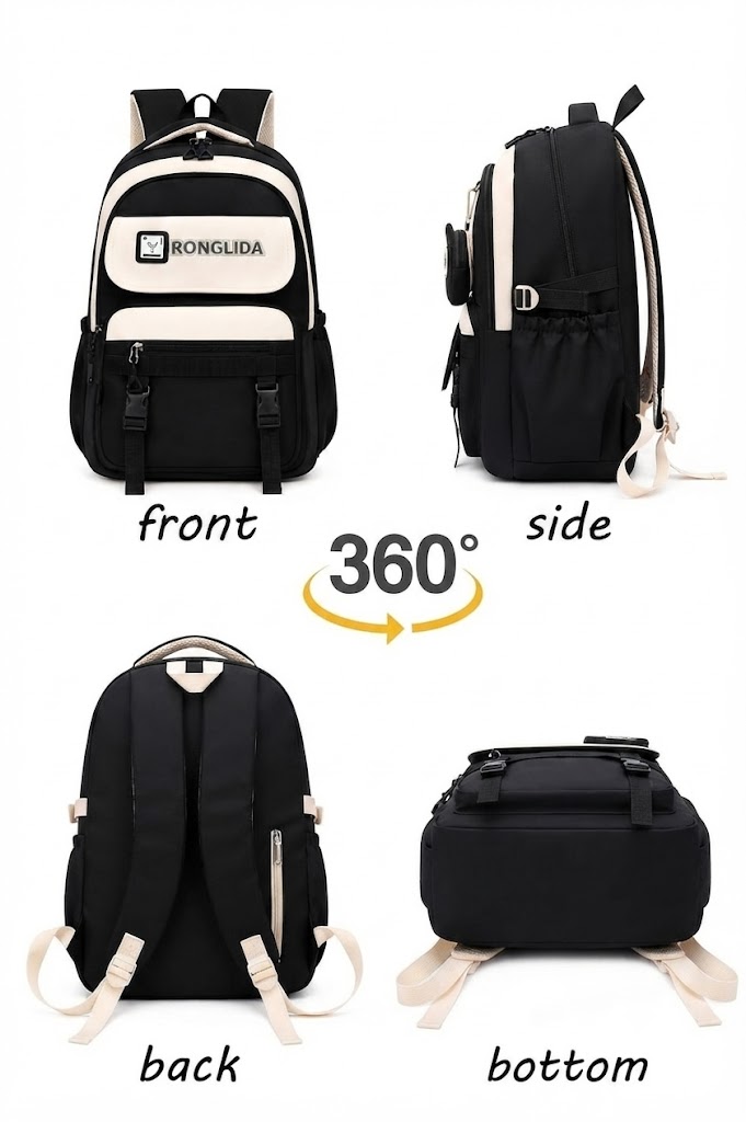 WALSON 30L Laptop Backpack for Men  Women  Fits 17 Inch Laptop  Water-Resistant School College Office  Travel Bag