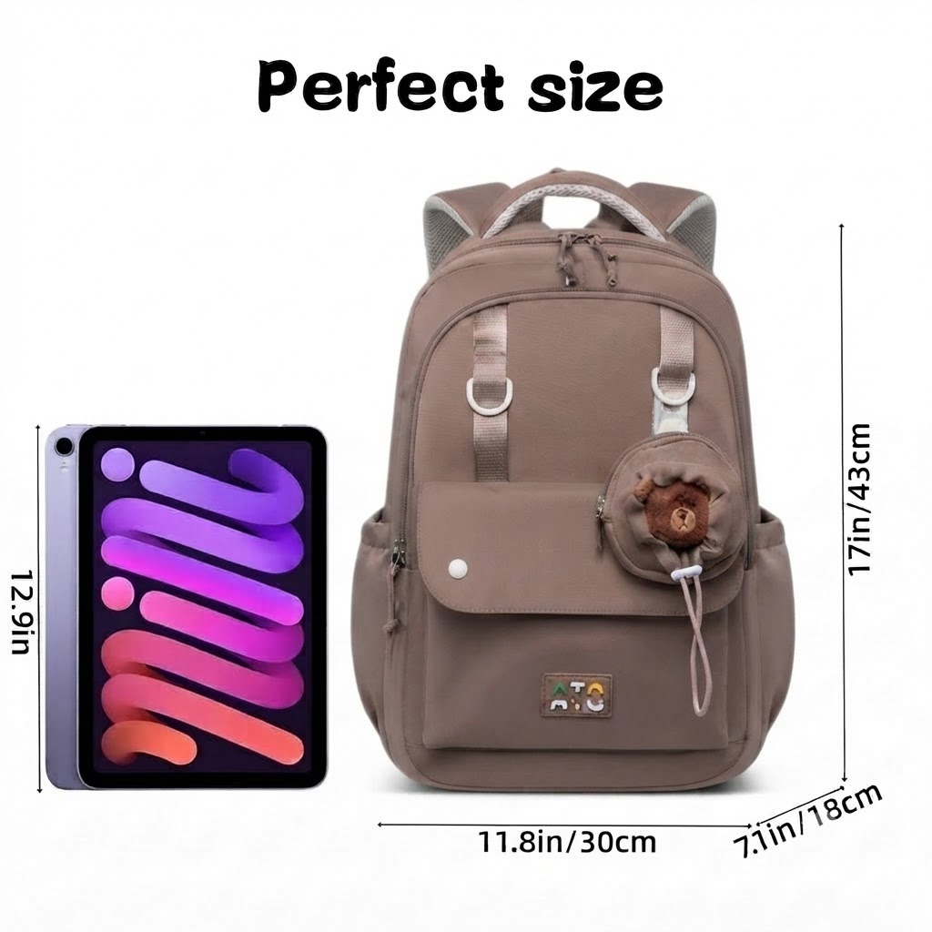 WALSON 30L Korean Laptop Backpack for Men  Women  Fits 17-Inch Laptop  Lightweight Water-Resistant Backpack for School College Office  Travel