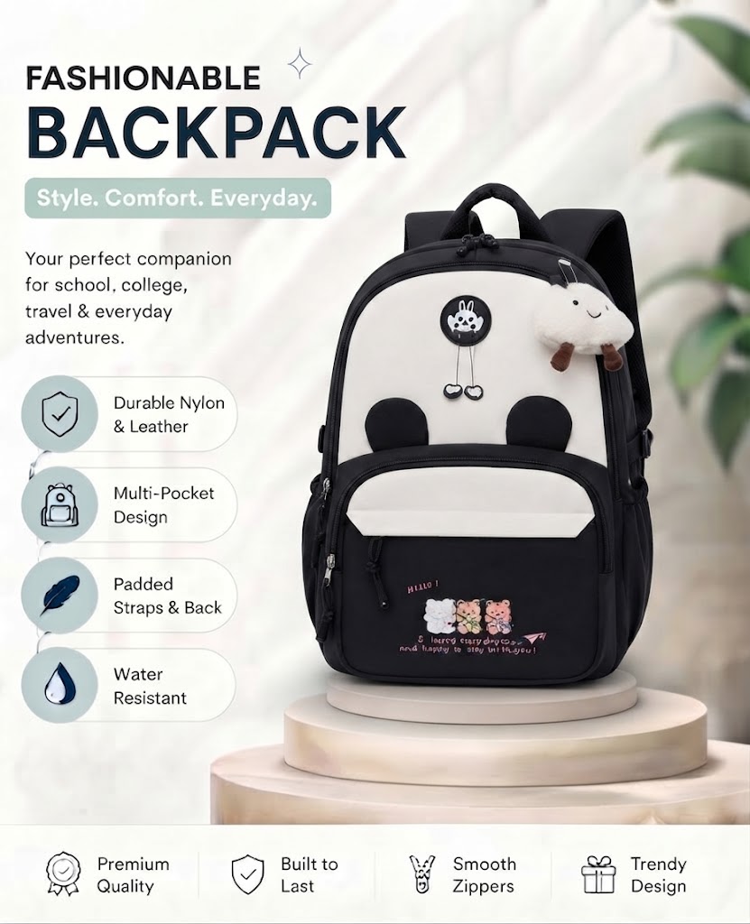 WALSON 30L Korean Laptop Backpack for Men Women Fits 17-Inch Laptop Lightweight Water-Resistant Backpack for School College Office Travel