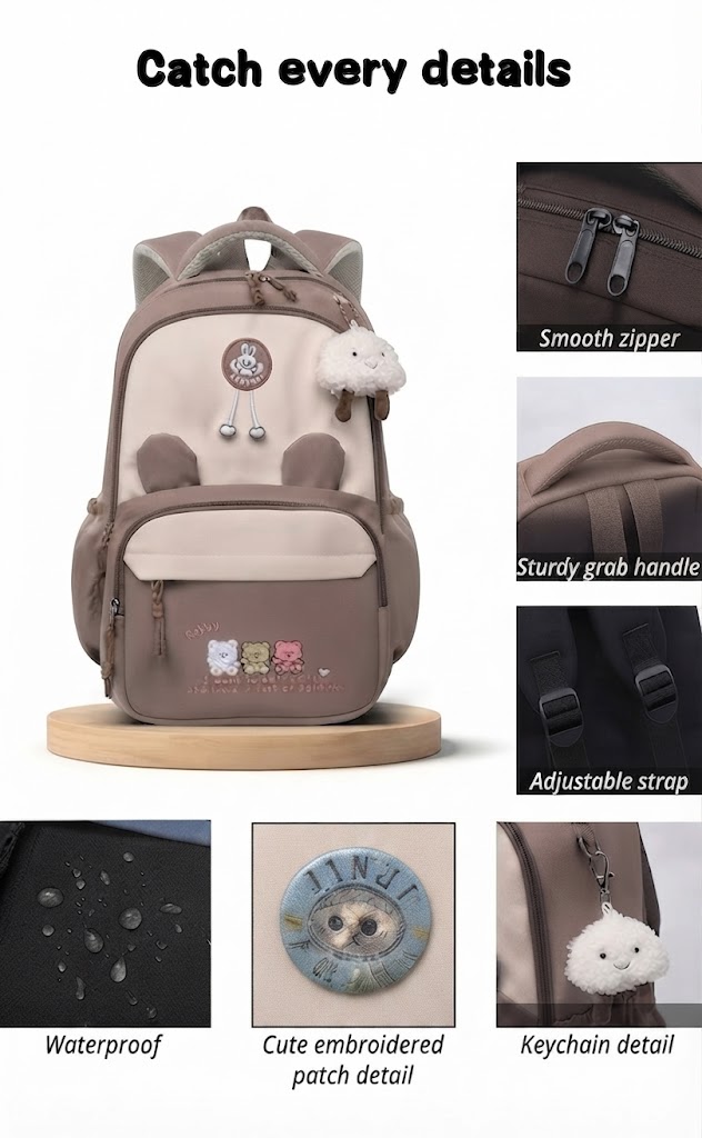 WALSON 30L Korean Laptop Backpack for Men  Women  Fits 17-Inch Laptop  Lightweight Water-Resistant Backpack for School College Office  Travel