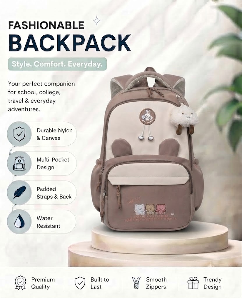 WALSON 30L Korean Laptop Backpack for Men Women Fits 17-Inch Laptop Lightweight Water-Resistant Backpack for School College Office Travel