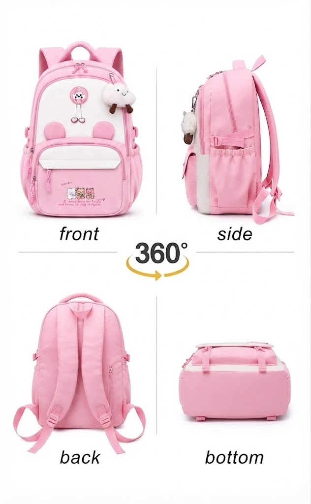 WALSON 30L Korean Laptop Backpack for Men  Women  Fits 17-Inch Laptop  Lightweight Water-Resistant Backpack for School College Office  Travel