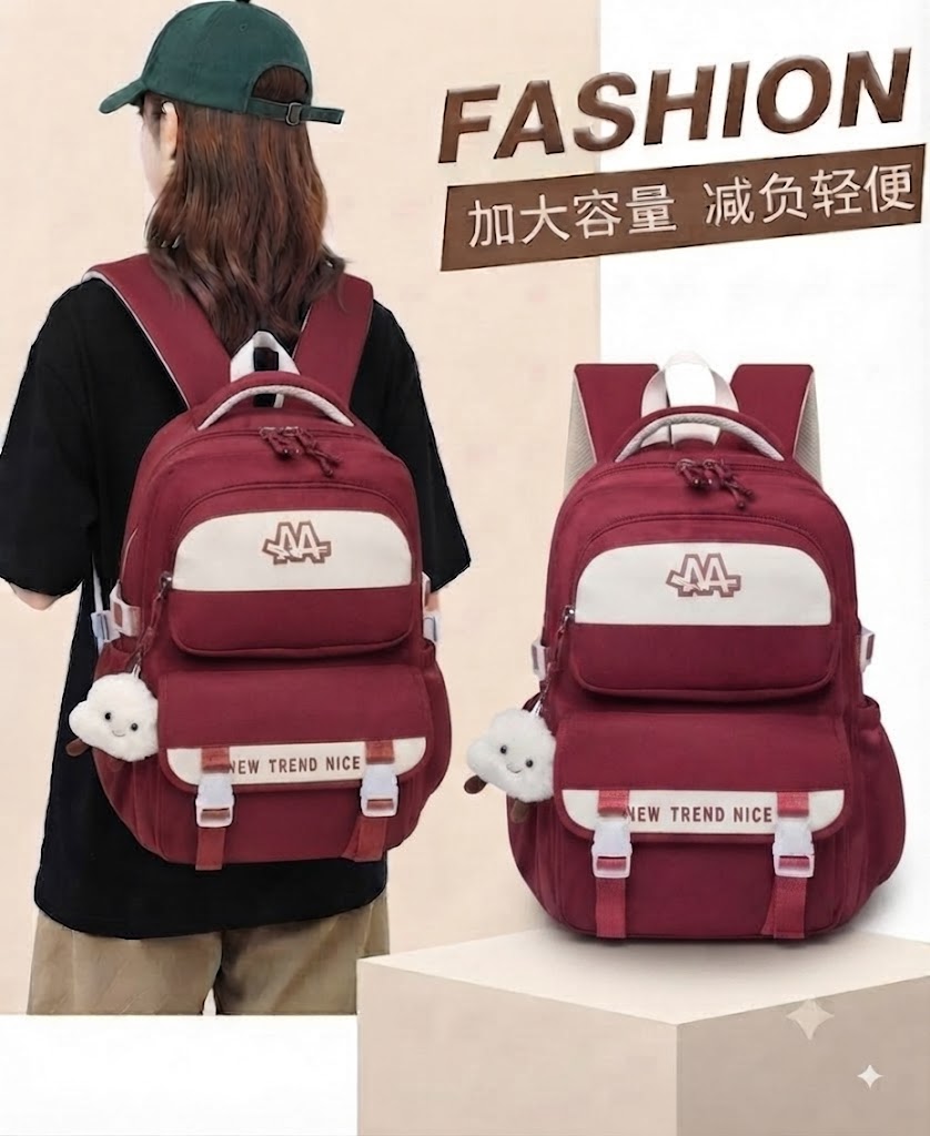 WALSON 30L Korean Laptop Backpack for Men  Women  Fits 17-Inch Laptop  Lightweight Water-Resistant Backpack for School College Office  Travel