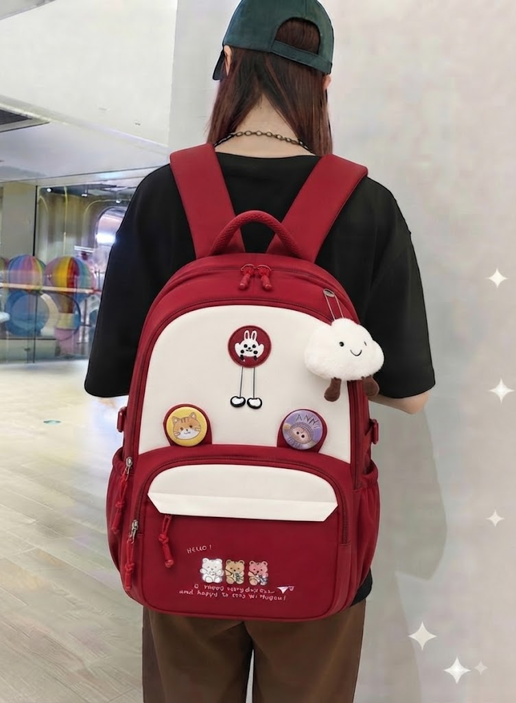 WALSON 30L Korean Laptop Backpack for Men  Women  Fits 17-Inch Laptop  Lightweight Water-Resistant Backpack for School College Office  Travel