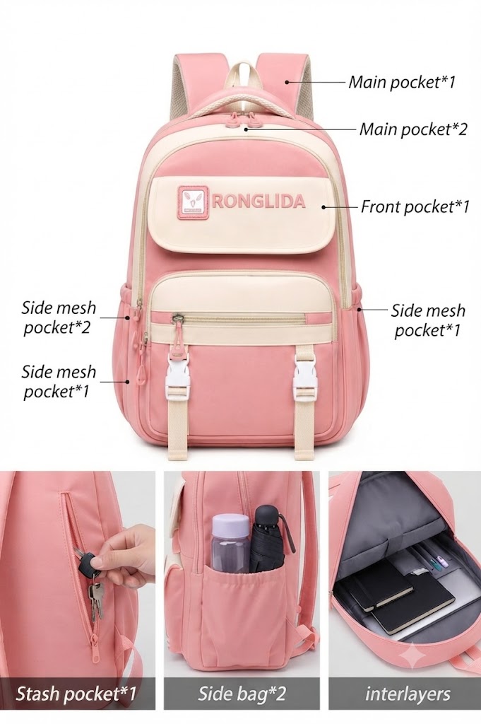 WALSON 30L Laptop Backpack for Men Women Fits 17 Inch Laptop Water-Resistant School College Office Travel Bag