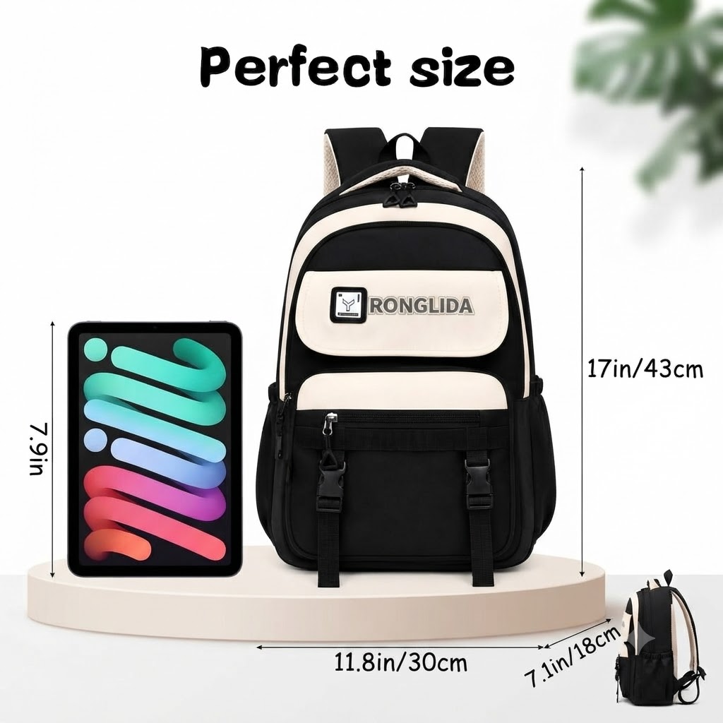 WALSON 30L Laptop Backpack for Men  Women  Fits 17 Inch Laptop  Water-Resistant School College Office  Travel Bag