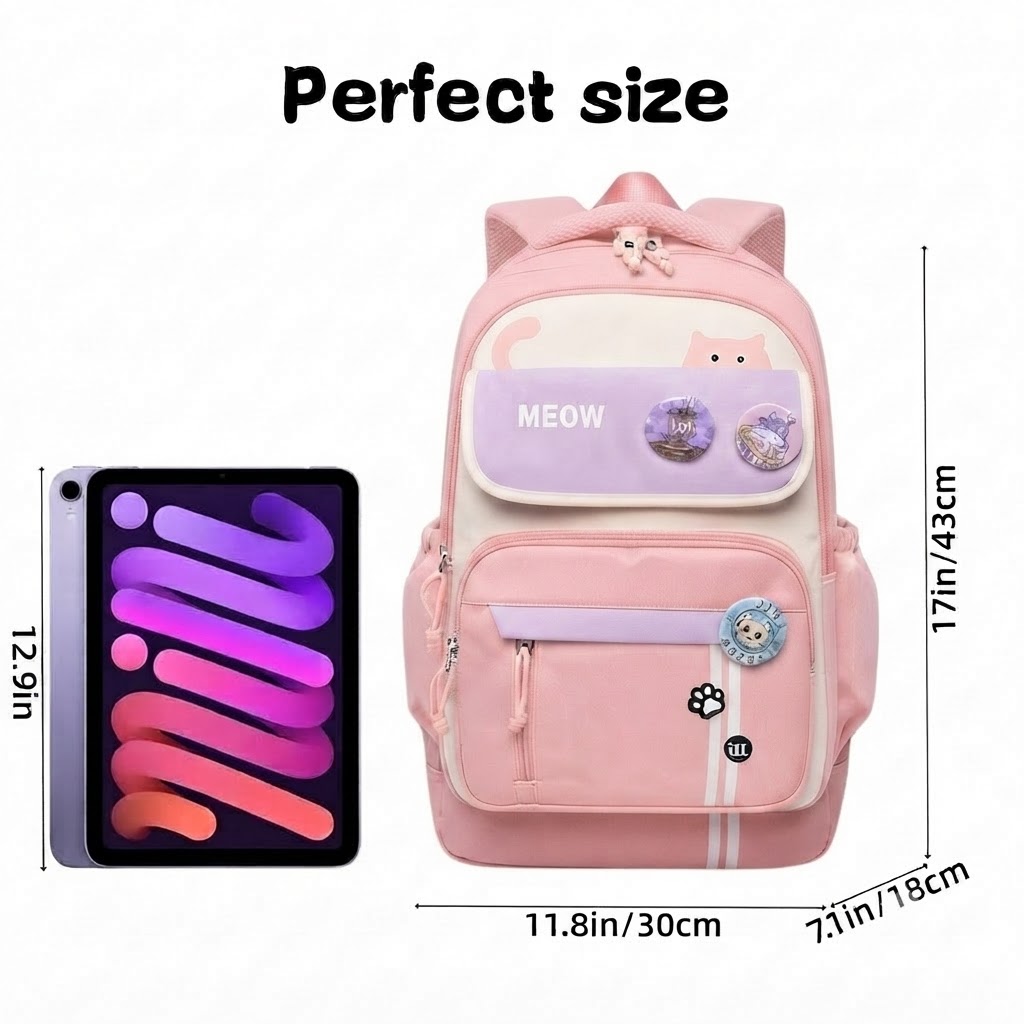 WALSON 30L Korean Laptop Backpack for Men  Women  Fits 17-Inch Laptop  Lightweight Water-Resistant Backpack for School College Office  Travel
