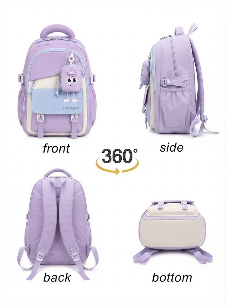WALSON 30L Korean Laptop Backpack for Men  Women  Fits 17-Inch Laptop  Lightweight Water-Resistant Backpack for School College Office  Travel